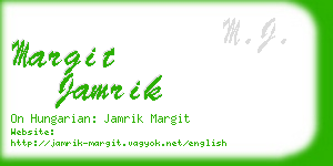 margit jamrik business card